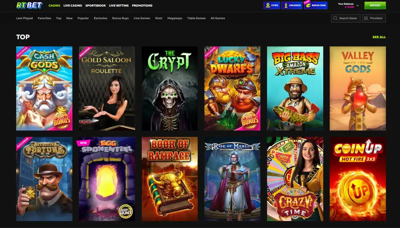RTbet Casino Review