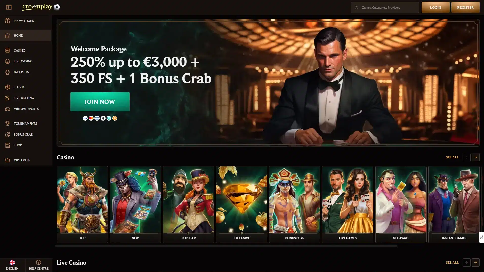 Bonus Crab Casino Crown Play