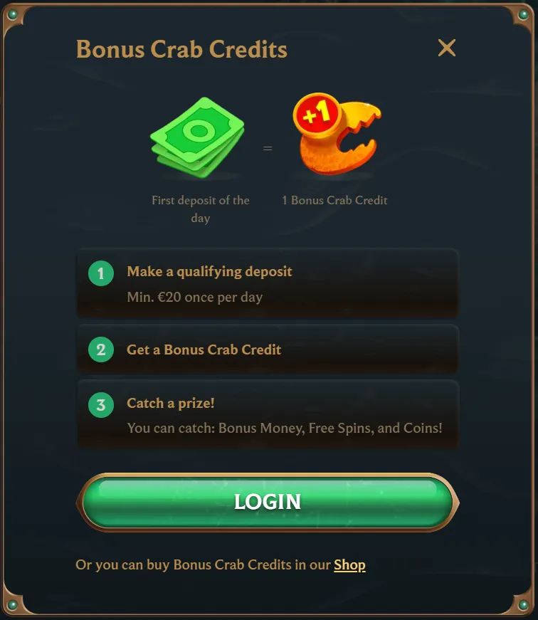 Talismania Bonus Crab Casino Feature